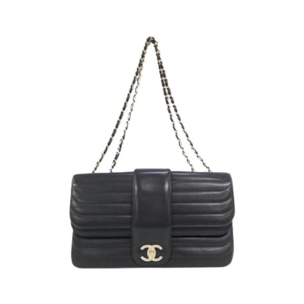 Chanel Vintage Pre-owned Vintage Skuldertaske - Vintage - Dame - Sort - ONE SIZE - Uld