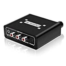 DigitalLife Digital-to-Analog Audio Converter - 2i/4o Optical & Coaxial DAC, Metal