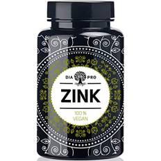DiaPro® 365 Stück Hochdosierte Zink-Tabletten 25 mg bioverfügbares Zink pro Tablette aus Zink-Bisglycinat Jahresvorrat 100% Vegan Laborgeprüft