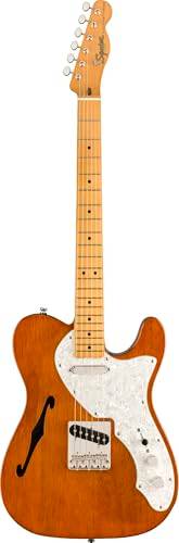 Semi-hollow elektrisk gitaar, vintage jaren '60 stil, varm, resonerande klang, fantastisk för blues, rock, jazz