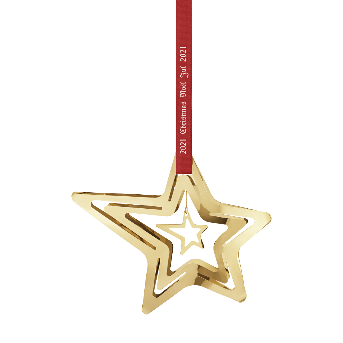 Georg Jensen 2021 Juleuro Stjerneskud Forgyldt