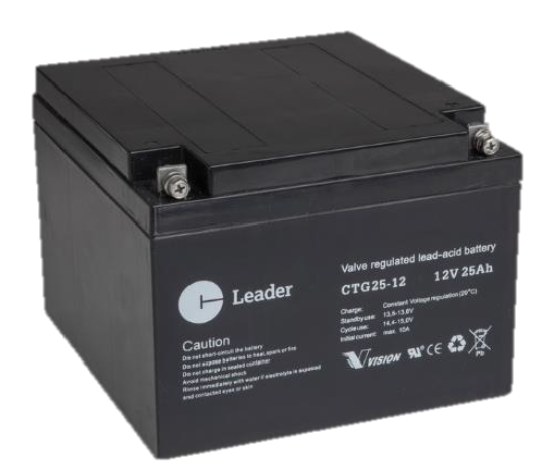 Leader CTG25-12 Blybatteri Leader 12V 175x166x125 mm, 25Ah