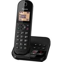 Panasonic telefon med stor knapp med telefonsvarare, Svart, Storlek Universalgröße, Telefon med stor knappsats och telefonsvarare