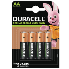 Duracell AA / HR6 / R06 / 2500 mAh Genopladelige batterier (4 stk.)