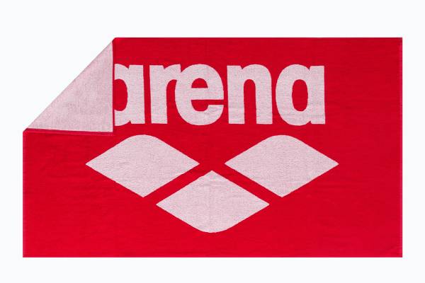 Arena Pool Soft Handduk - Röd/vit