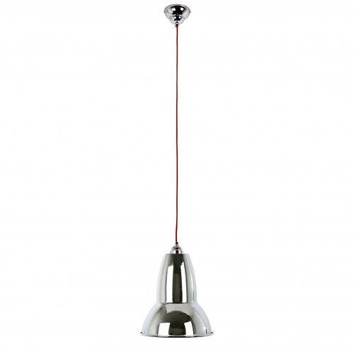 Duo krom m. rød ledning pendel anglepoise