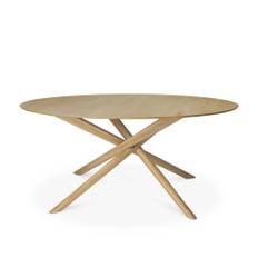 Ethnicraft - Mikado Round Dining Table Ø 150 - Oak - Spiseborde - Alain Van Havre - Træ farvet - Træ