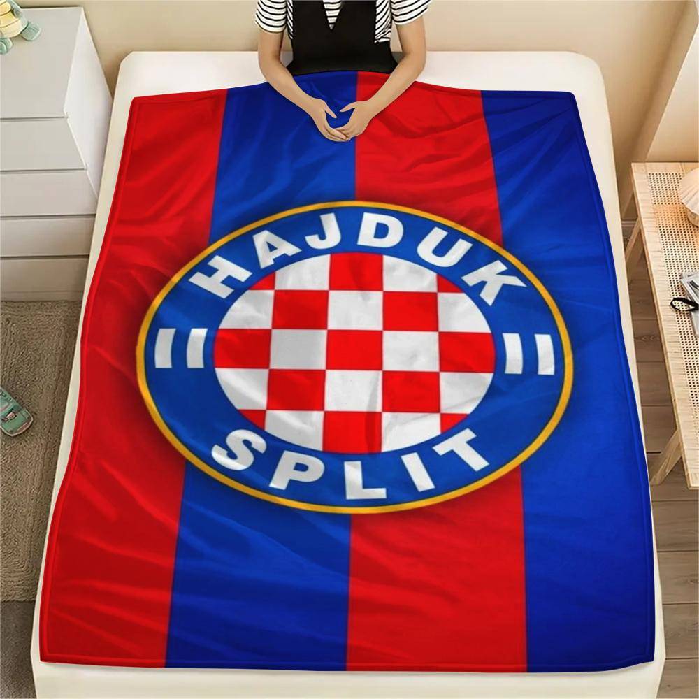 1 st HNK Hajduk Split Tryck Flanellduk, Högkvalitativ Bekväm för Alla Årstider, Heminredning, Värme och Komfort, Perfekt för Julklappar