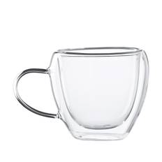 Dobbeltvægget glas-krus 2 stk 24 cl