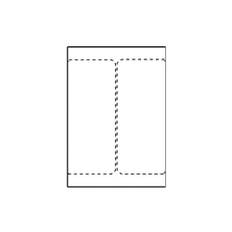 Transportetikett laser 105x220mm 500/fp