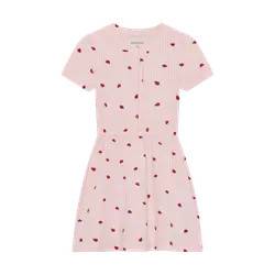 Kjole m. Print - Peach Blush 98