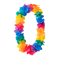 Mix Hawaii Halskæde – Festlig Blomsterkrans i Lei-Stil 115 cm