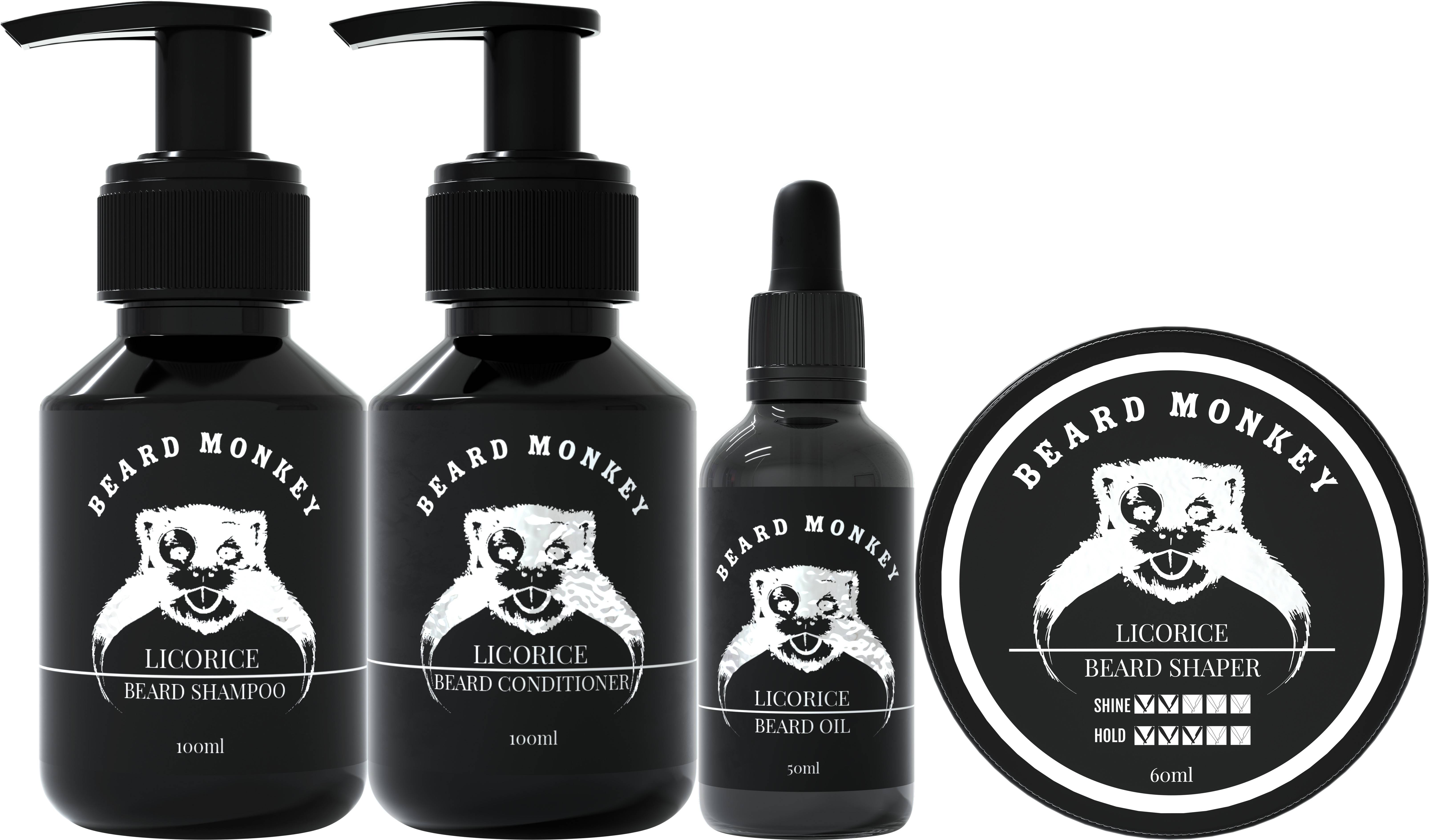 Beard Monkey Licorice All Beard Kit