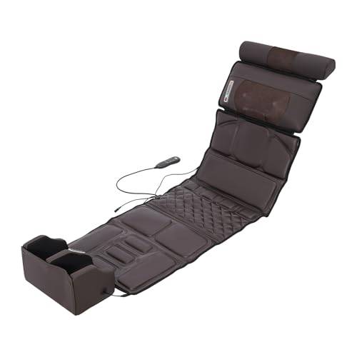 Massage-sittdyna, Shiatsu massagedyna ryggmassageapparat med värme och timer, elektrisk helkroppsmassageapparat kompression knådning vibration djupmassage rullmassage