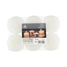Vita Värmeljus 8 h - 6-pack