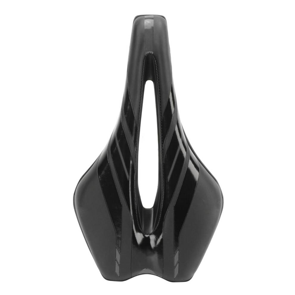 Aerodynamisk cykelsadel med ergonomisk design, åndbar, udhulet struktur for forbedret komfort og støtte på lange ture, bred anvendelse til