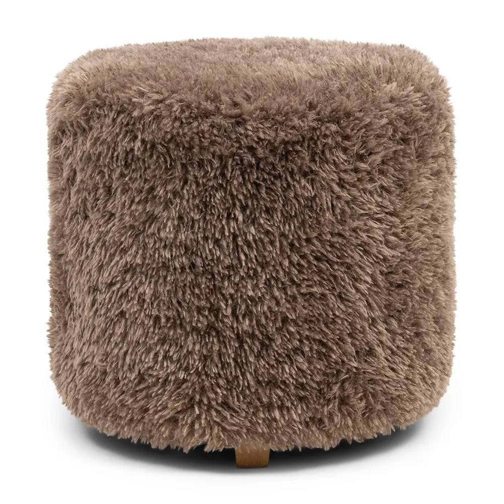 Riviera Maison, Fotpall Bowery Raccoon Taupe