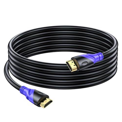 Rommisie 4K/60HZ HDMI Kabel 5m (HDMI 2.0,18Gbps) Ultra High Speed vergoldete Anschlüsse,Ethernet Audio Return Video 4K, Full HD1080p, 3D-kompatibel Blu-Ray Laptop PC HDTV