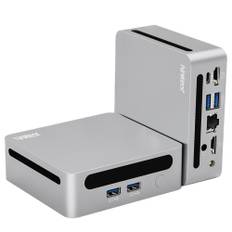 Ninkear N4 Mini PC, AMD Ryzen 5 4600H 6 Cores Max 4.0GHz, 16GB RAM 512GB SSD, Type-C (8K)+ 2*HDMI (4K)