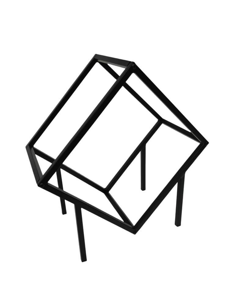 VEDSTÄLL KUBIK 50X52,5X25CM SVART