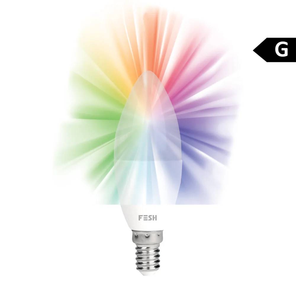WiFi LED Multicolor pære 5W E14