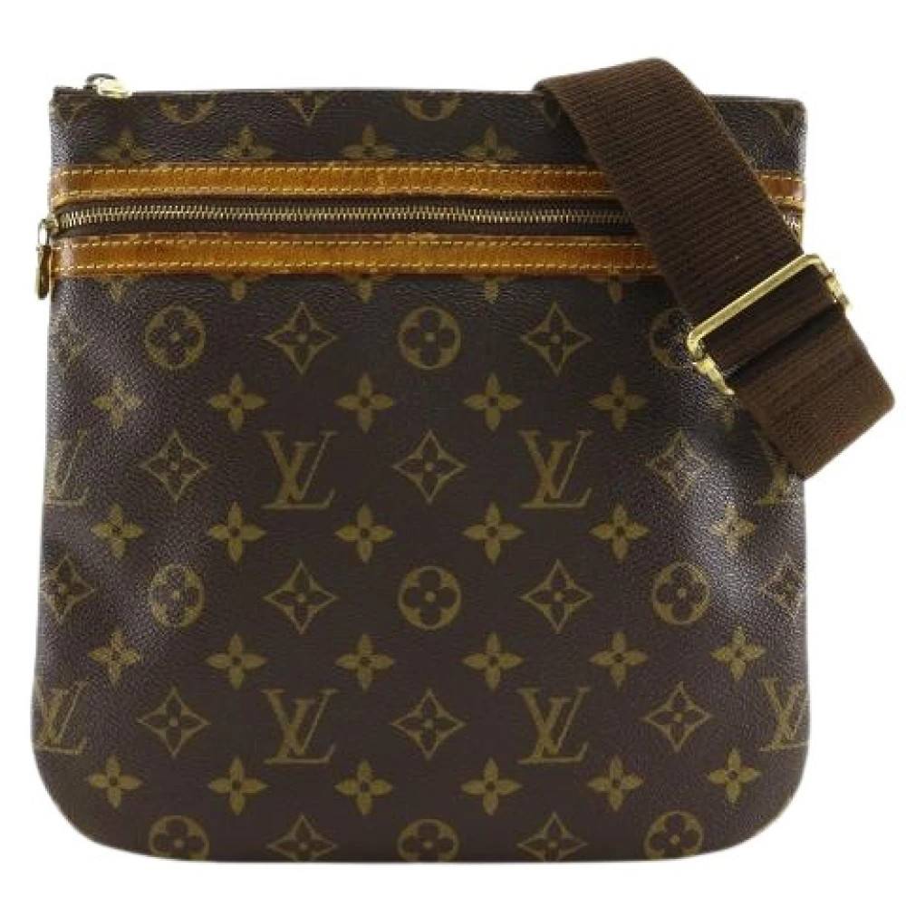Louis Vuitton Vintage Pre-owned Pochette Bosphore Monogram Skuldertaske - Vintage - Dame - Brun - ONE SIZE - Uld