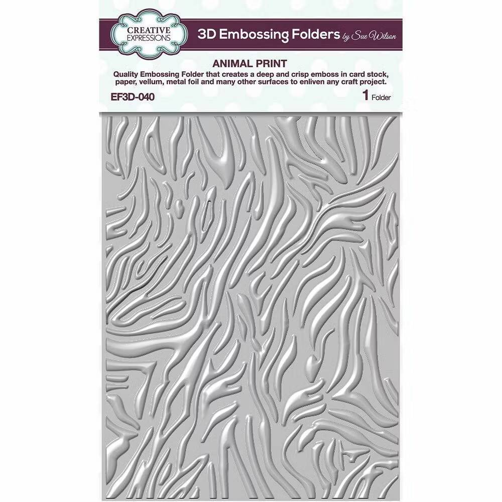 Creative Expressions 3D Embossingfolder "Animal Print"