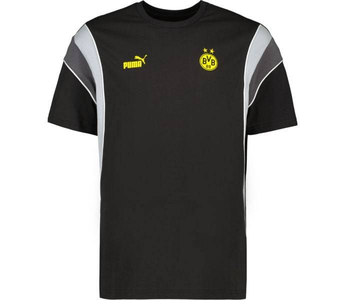 Borussia Dortmund FtblArchive t-shirt, PUMA Black-Cool Mid Gray, Herr, 2XL
