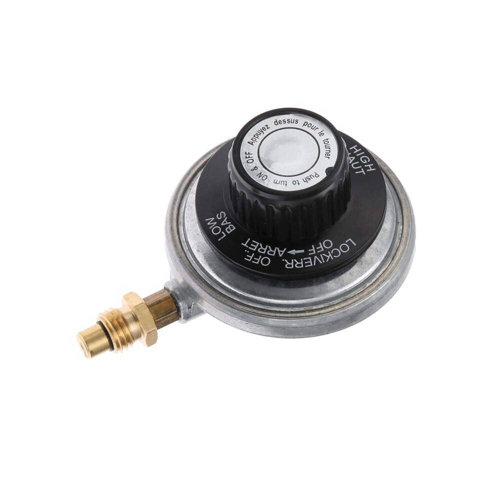 Propane Gas Grill Control Valve Table Top Regulator Propane Gas Grill Control Valve + M12 Nozzle Jet & 1 Inch-20 Female
