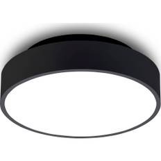 Antidark Luna plafond, Ø26 cm, 3000K, sort