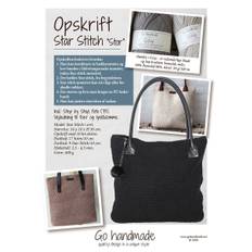 99507 Star Stitch 'Stor' DOWNLOAD OPSKRIFTEN HER Hæklet taske i Go Handmade Cosy. Kittet indeholder kun garn. Tilbehør lægges i kurven separat. Find alt vores Go Handmade tilbehør her. Se alle opskrifter fra Go Handmade her. .