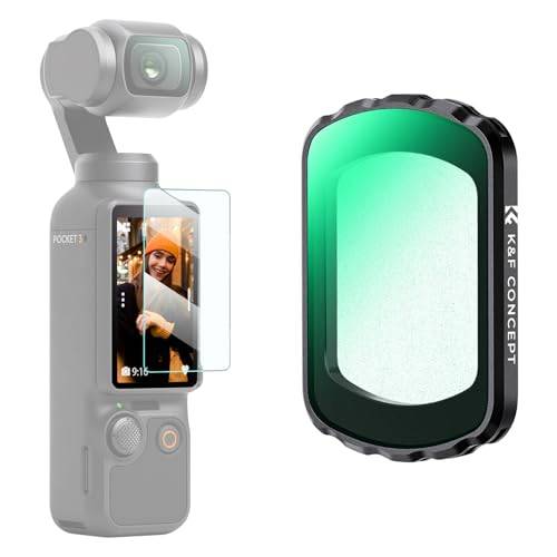 K&F Concept magnetiskt Black-Mist 1/8-filter, kompatibelt med DJI Osmo Pocket 3, Osmo Pocket 3-tillbehör, (aluminiumram)