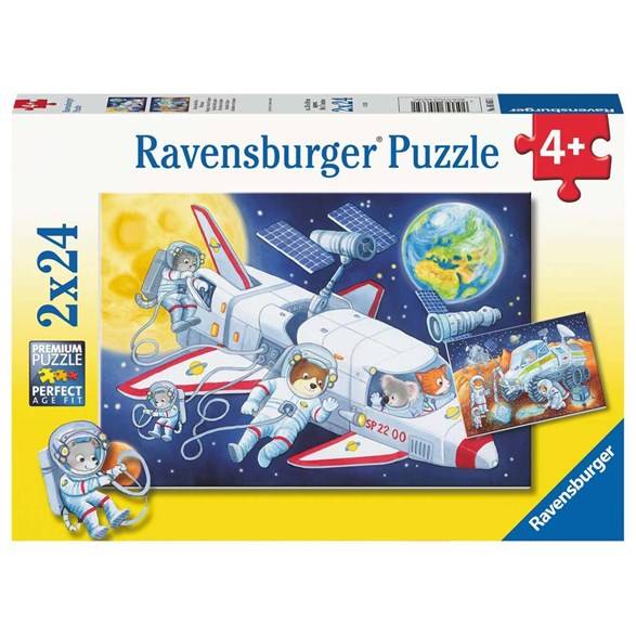 Pussel 2 x 24 p, journey through space