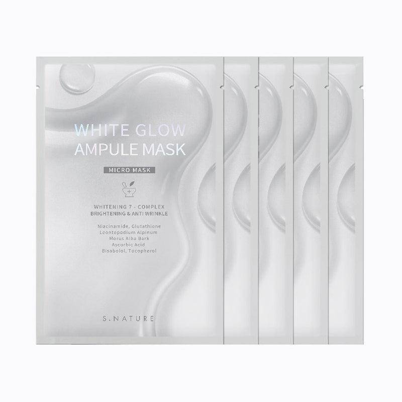 [S.NATURE] White Glow Ampule Mask 25ml*5EA