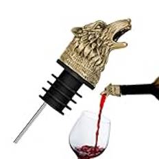 Wolf Head Wine Aerator Pourer Pip, Wine Aerator Pourer - Animal Liquor Pourer Wine Pourer Pip - Säker vinspridare, förbättrar upplevelsen av spritpipar för whiskyvin