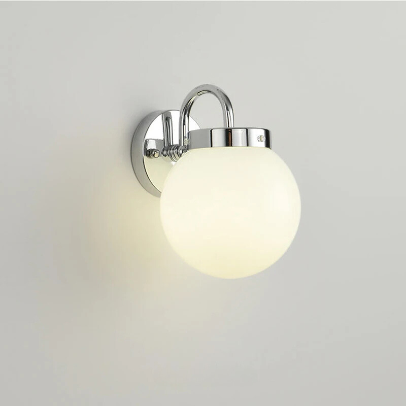 ModernWall - Skandinavisk LED Vägglampa med Glas - Krom / Kallvit(5500-7000K)