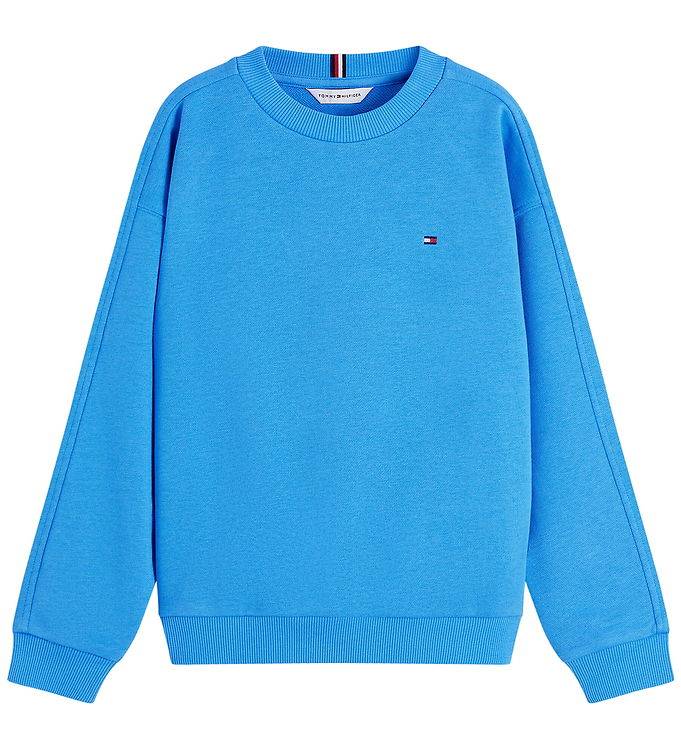 Tommy Hilfiger Sweatshirt - Team Tommy - Copenhagen Blue - Tommy Hilfiger - 3 år (98) - Sweatshirt