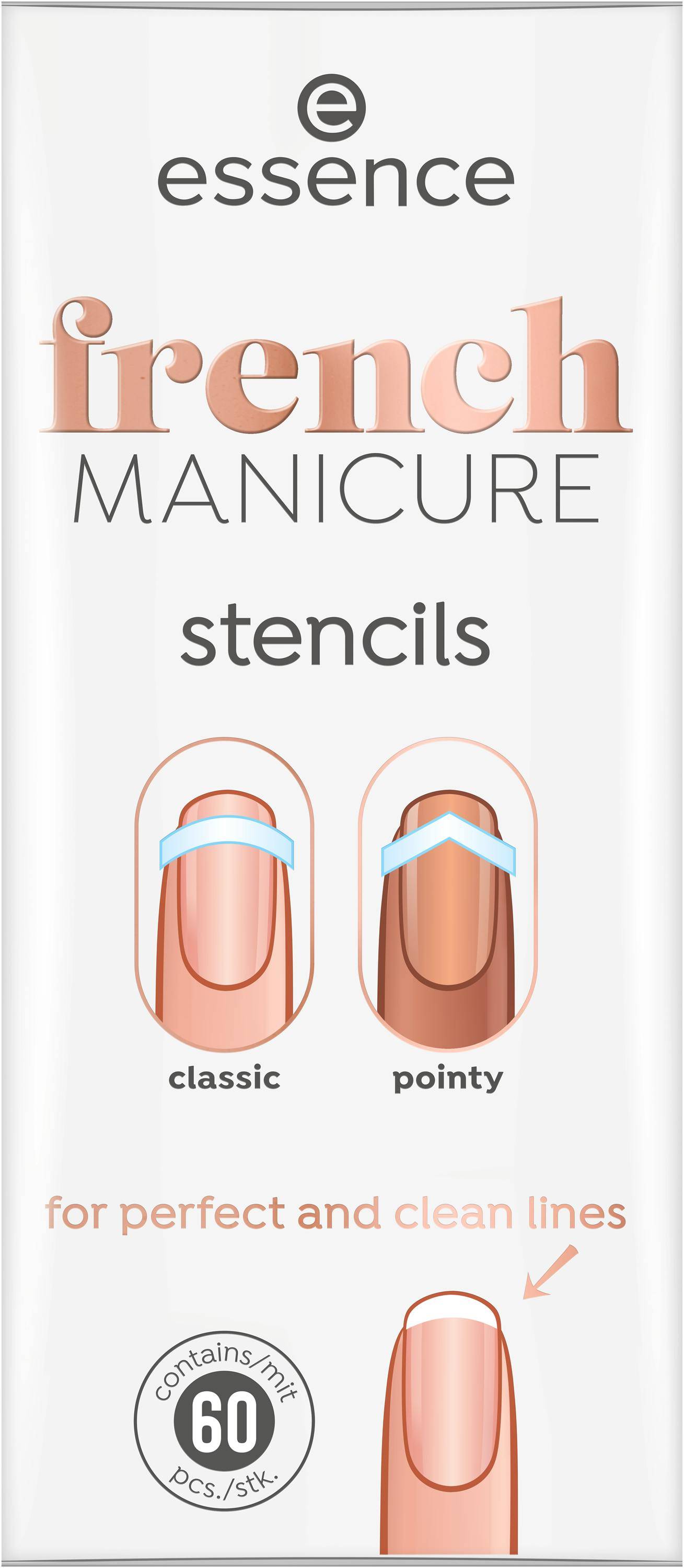 Essence French Manicure Stencils 01 French Tips & Tricks 60 st