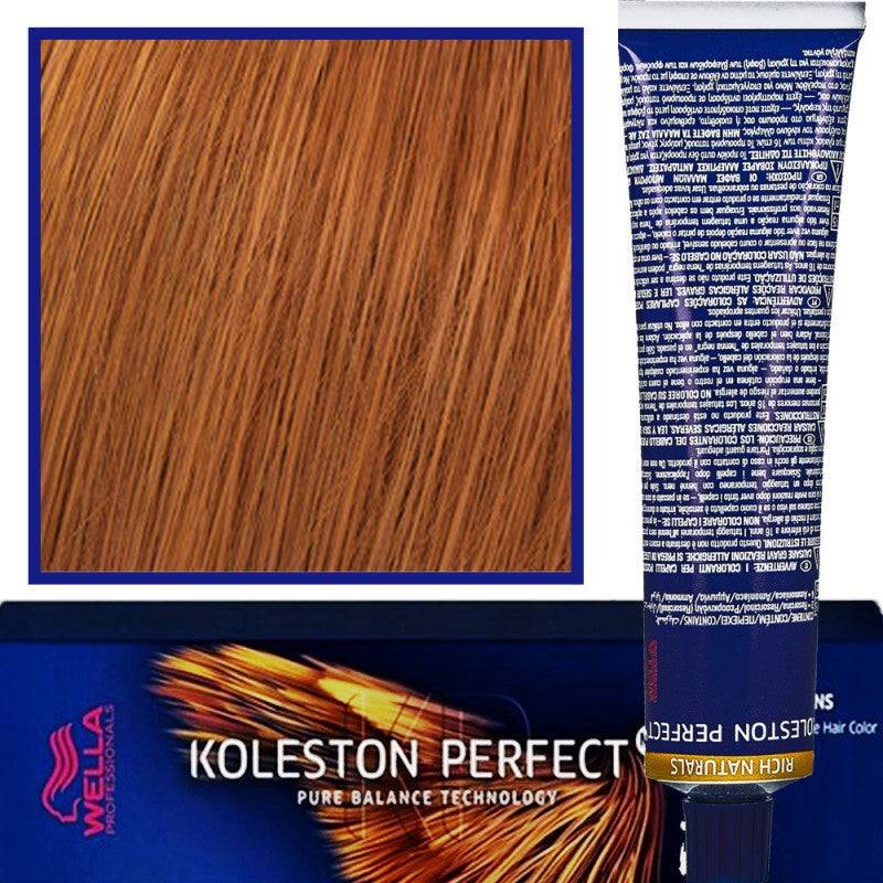 Wella Koleston Perfect Me professionell hårfärg 60ml 8/34 Ljusguldrödblond