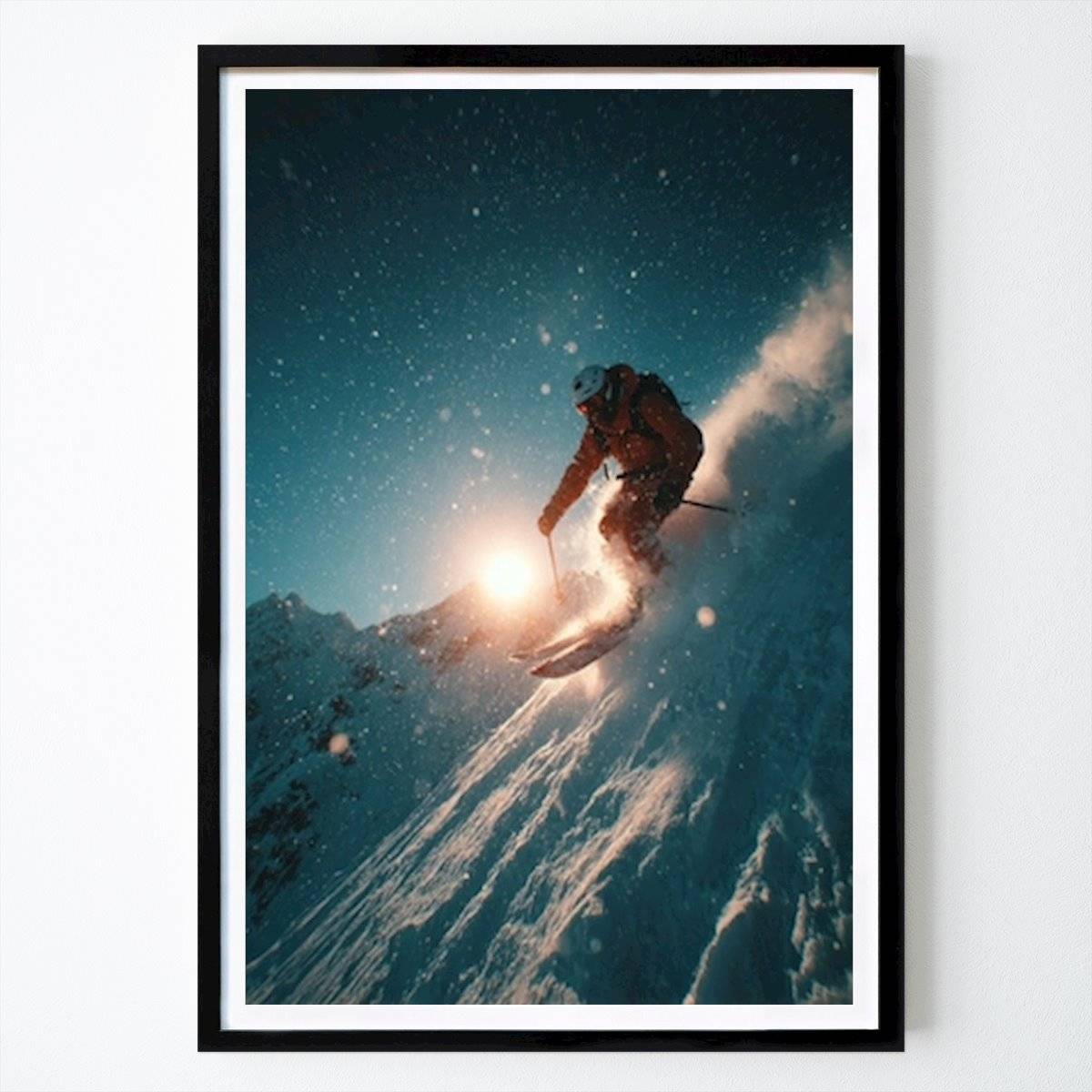 Hobby Poster: Sunset Powder Rush: Skida genom det alpina ljuset av Mangithan