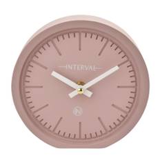Interval Minimalist Desk Clock 15cm - Pink One Size rosa