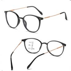 Progressive Multifocal Anti-blue Light Reading Glasses HD Lightweight Fashion Presbyopia Glasses - +150