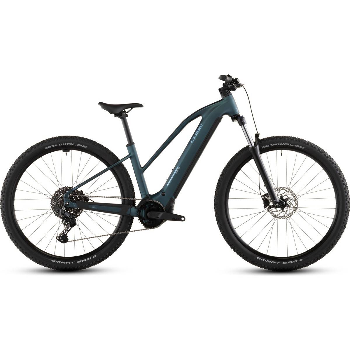 El MTB Cube Reaction Hybrid ONE 600 MS PL CX Royalgreen/Prism s-27.5 - Grön Blå ( )
