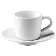 IKEA - 365+ espressokop med underkop, hvid, 6 cl
