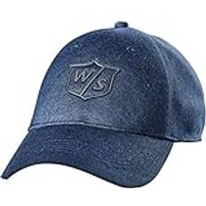 Wilson Golf W/S One Touch hatt för män, ljusgrå, bomull, justerbar storlek BLÅ En storlek