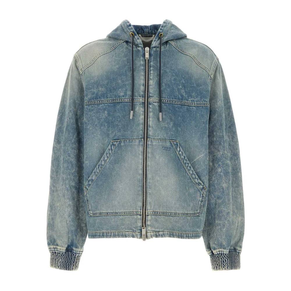 1989 STUDIO Denim Hoodie Zip Up - Sweatshirts - Herre - Blå - S - Denim