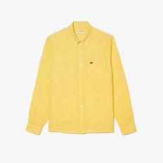 Lacoste Long Sleeve Linen Shirt - Gul 107