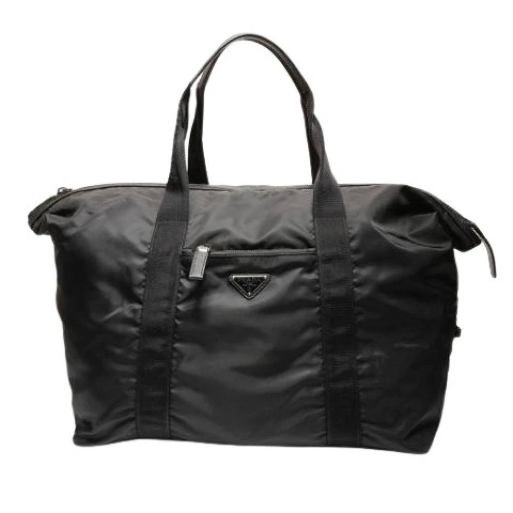 Prada Vintage Pre-owned Vintage Boston Taske - Vintage - unisex - Sort - ONE SIZE - Nylon