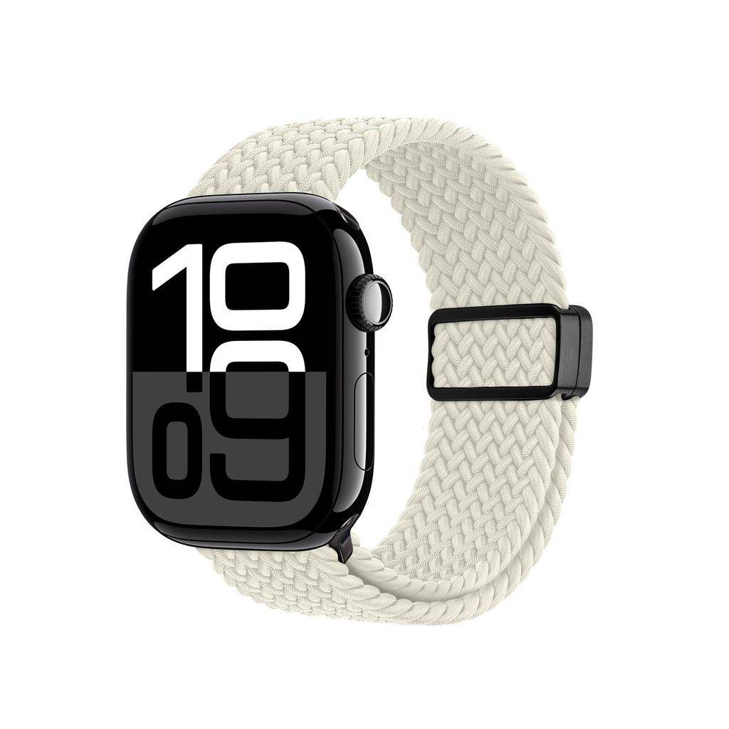 DUX DUCIS Apple Watch 42/44/45/46/49mm Urrem Nylon Magnetisk Lås – Hvid