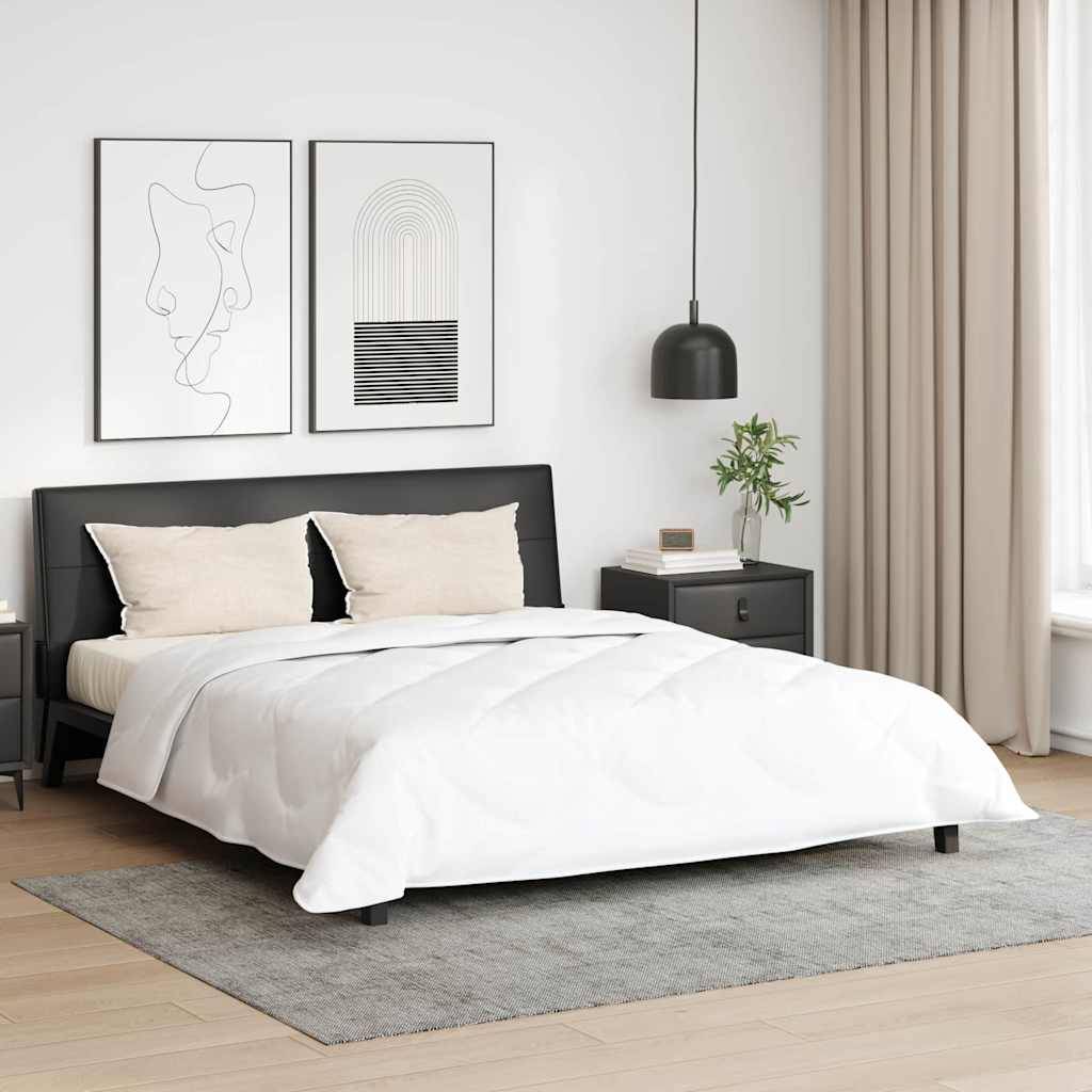 vidaXL Dyne med pude 3 stk. Hvid Microfiber